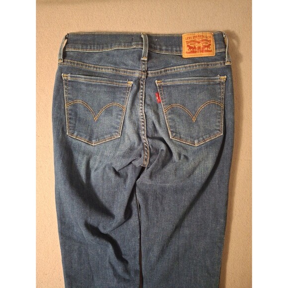 Levi's 712 Super Skinny Jeans Women's 26 Blue Denim Stretch 26/28 Distressed - Picture 1 of 13